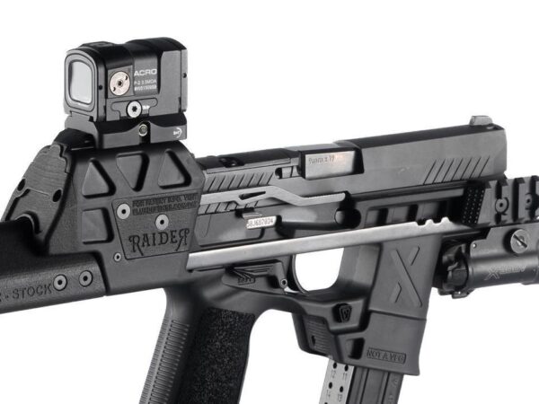 Raider X large SBR black Slide Drop Release Lever